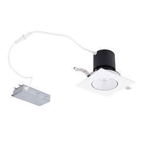 Patriot - 12W 1 LED 5-CCT Square Adjustable Recessed Kit In Functional Style-4.13 Inches Tall and 4.75 Inches Wide - 1117774