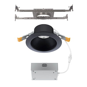 Pop-in - 12W 1 LED Round New Construction Frame-in Recessed Light with Remote Driver-2.38 Inch Tall and 8.5 Inch Wide - 1420857