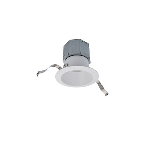 Pop-in - 12W 1 LED 5-CCT Round New Construction Recessed Kit In Functional Style-4.63 Inches Tall and 8.63 Inches Wide