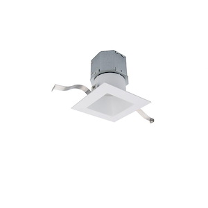 Pop-in - 12W 1 LED Square New Construction Recessed Kit (Pack of 2) In Functional Style-4.63 Inches Tall and 8.63 Inches Wide - 1154676