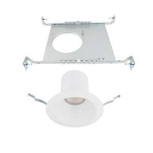 Blaze - 6 Inch 25W 1 LED 5-CCT Selectable Round Recessed Light with New Construction Frame-in Kit