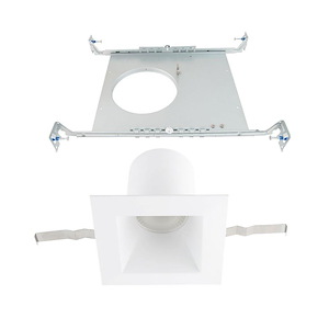 Blaze - 6 Inch 25W 1 LED 5-CCT Selectable Square Recessed Light with New Construction Frame-in Kit - 1226914