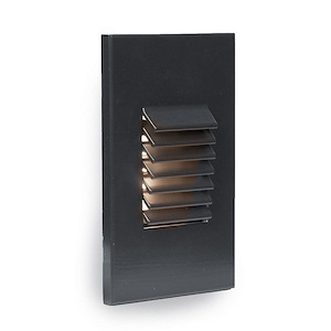 5 Inch 120V 3.5W 1 LED Vertical Louvered Step/Wall Light
