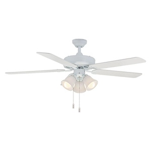 Dalton - 5 Blade Ceiling Fan with Light Kit In Traditional Style-19.4 Inches Tall and 52 Inches Wide