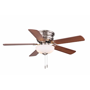Frisco - 5 Blade Hugger Ceiling Fan with Light Kit In Traditional Style-12.2 Inches Tall and 44 Inches Wide