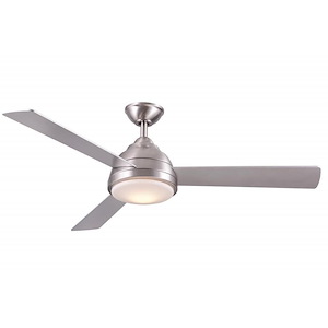 Neopolis - 3 Blade Ceiling Fan with Light Kit In Modern Style-14.8 Inches Tall and 52 Inches Wide