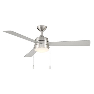 Nolan - 3 Blade Ceiling Fan with Light Kit In Modern Style-14.6 Inches Tall and 52 Inches Wide