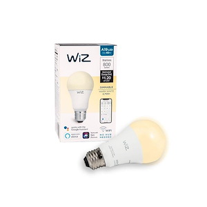 WiZ - 5.75 Inch 10W A19 LED Wi-Fi Connected Smart LED Light Bulb - 886516
