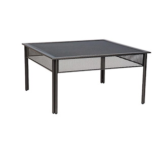 Jax - 38 Inch Square Coffee Table with Micro Mesh - 1083458