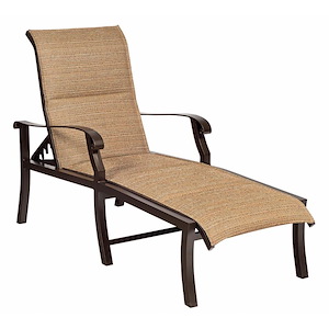 Cortland - 75 Inch Padded Sling Adjustable Chaise Lounge - 1083410