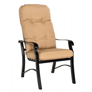 Cortland - 44.25 Inch Cushion High-Back Dining Armchair