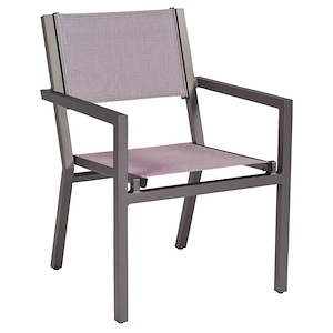 Palm Coast - 34.25 Inch Stackable Sling Dining Armchair