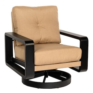 Vale - 35.75 Inch Swivel Lounge Chair with Upholstered Back - 1083438