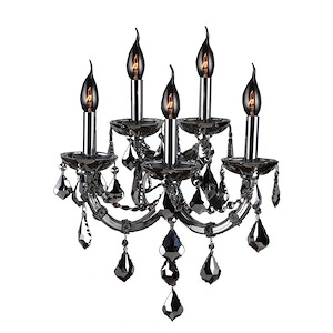 Lyre - Five Light 2-Tier Large Wall Sconce