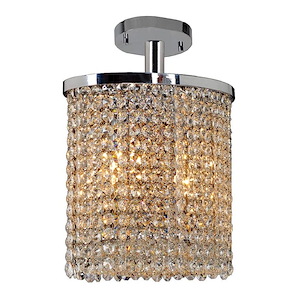 Prism - Two Light Oval Small Semi-Flush Mount