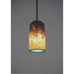 Tall Whitney - One Light - 15 Inch Cylinder Pendant