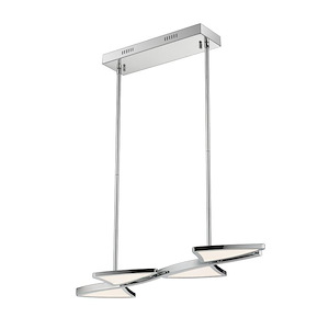 Aeon - 40W 1 LED Island/Billiard in Fusion Style - 10.38 Inches Wide by 0.75 Inches High