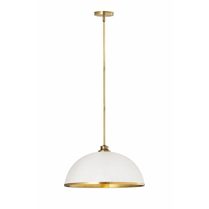 Landry - 1 Light Pendant In Transitional Style-10 Inches Tall and 20 Inches Wide