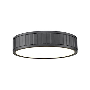 Madison - 24W 1 LED Flush Mount In Modern Style-3 Inches Tall and 12.5 Inches Wide - 1325339