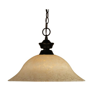 Pendant Lights - 1 Light Pendant in Classical Style - 16 Inches Wide by 12 Inches High - 341361