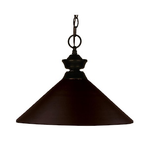 Shooter - 1 Light Pendant in Billiard Style - 14 Inches Wide by 8 Inches High