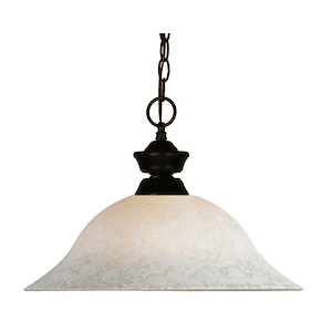 Pendant Lights - 1 Light Pendant in Classical Style - 16 Inches Wide by 12 Inches High - 341355