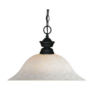 Pendant Lights - 1 Light Pendant in Classical Style - 16 Inches Wide by 12 Inches High - 341340