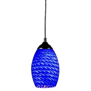 Jazz - 1 Light Mini Pendant in Seaside Style - 5 Inches Wide by 8 Inches High
