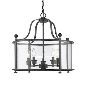 Wyndham - 5 Light Pendant in Old World Style - 21.25 Inches Wide by 20 Inches High - 495443