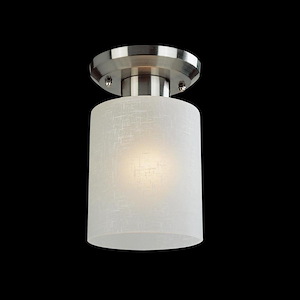 Cobalt - 1 Light Flush Mount in Fusion Style - 5 Inches Wide by 8 Inches High - 341606