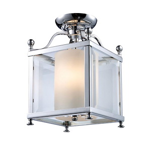 Fairview - 3 Light Semi-Flush Mount in Seaside Style - 8.25 Inches Wide by 12.5 Inches High