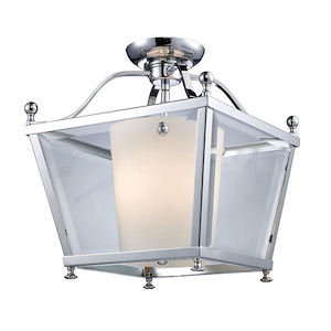 Ashbury - 3 Light Semi-Flush Mount in Seaside Style - 12.25 Inches Wide by 14 Inches High