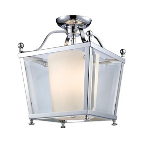 Ashbury - 3 Light Semi-Flush Mount in Seaside Style - 10.88 Inches Wide by 14 Inches High