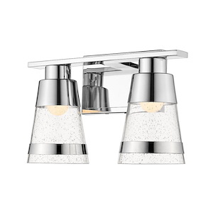Ethos - 16W 2 LED Bath Vanity in Contemporary Style - 13 Inches Wide by 8.3 Inches High - 689007