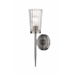 Flair - 1 Light Wall Sconce in Sleek Style - 4.75 Inches Wide by 15.75 Inches High