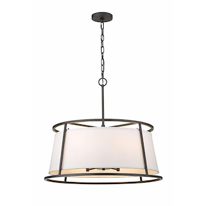 Lenyx - 6 Light Pendant in Urban Style - 26 Inches Wide by 23.5 Inches High