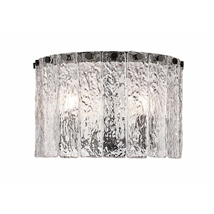 Glacier - 3 Light Flush Mount In Contemporary Style-8 Inches Tall and 12.5 Inches Wide - 1283195