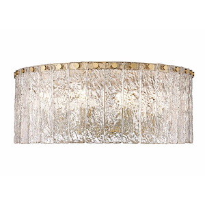 Glacier - 8 Light Flush Mount In Contemporary Style-8 Inches Tall and 20.75 Inches Wide