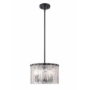 Glacier - 3 Light Pendant In Contemporary Style-9 Inches Tall and 12.5 Inches Wide - 1283198