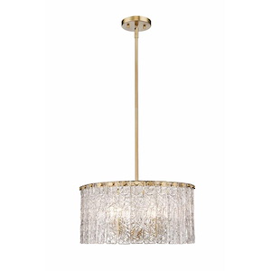 Glacier - 5 Light Pendant In Contemporary Style-10 Inches Tall and 19 Inches Wide - 1283199