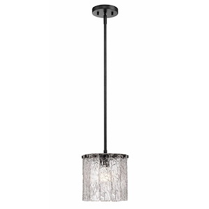 Glacier - 1 Light Pendant In Contemporary Style-9 Inches Tall and 8.5 Inches Wide