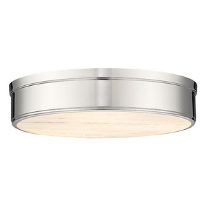 Anders - 24W 3 LED Flush Mount In Mid-Century Modern Style-4 Inches Tall and 22 Inches Wide