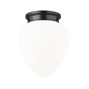 Gideon - 1 Light Flush Mount In Industrial Style-15 Inches Tall and 12.5 Inches Wide - 1325366