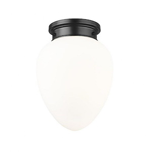 Gideon - 1 Light Flush Mount In Industrial Style-13.5 Inches Tall and 10 Inches Wide - 1325367
