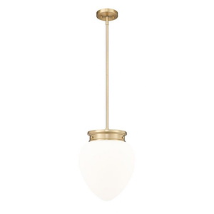 Gideon - 1 Light Pendant In Industrial Style-16 Inches Tall and 12.5 Inches Wide - 1325368