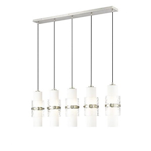 Cayden - 5 Light Linear Chandelier In Modern Style-16.75 Inches Tall and 4.75 Inches Wide