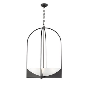 Devon - 6 Light Chandelier In Industrial Style-38.25 Inches Tall and 24 Inches Wide