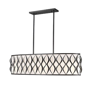 Harden - 10 Light Linear Chandelier In Modern Style-11.75 Inches Tall and 13 Inches Wide - 1325387