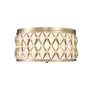 Harden - 4 Light Flush mount In Modern Style-8.25 Inches Tall and 16.25 Inches Wide