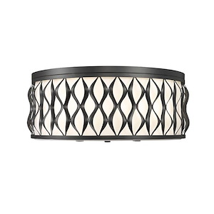 Harden - 5 Light Flush mount In Modern Style-8.25 Inches Tall and 20.25 Inches Wide